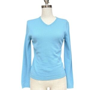 United Colors of Benetton Light Blue Sweater, Small Fit